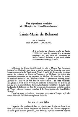 Sainte-Marie De Belmont