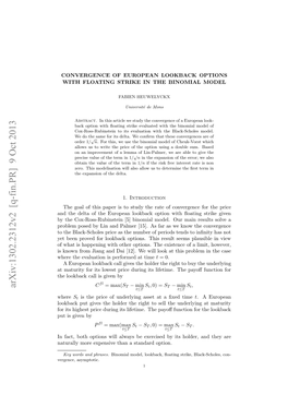 Convergence of European Lookback Options with Floating Strike in the Binomial Model