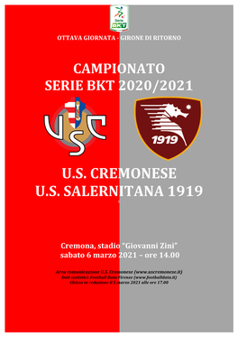 U.S. Cremonese U.S. Salernitana 1919 C