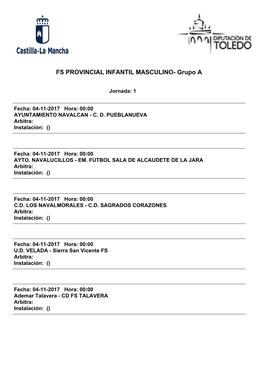 FS PROVINCIAL INFANTIL MASCULINO- Grupo A