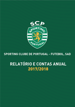 Sporting Clube De Portugal - Futebol SAD Relatório & Contas | Época Desportiva 2016/17 | #1