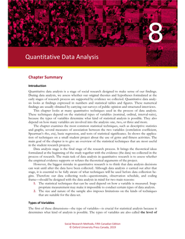 Quantitative Data Analysis