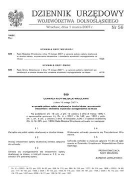 Województwa Dolnośląskiego Nr 56 – 4026 – Poz