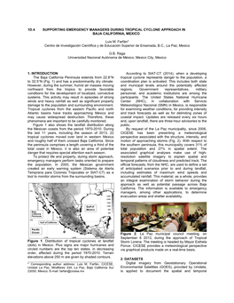 1D.4 Supporting Emergency Managers During Tropical Cyclone Approach in Baja California, Mexico