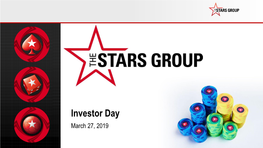 Investor Day March 27, 2019 CAUTIONARY NOTE REGARDING FORWARD LOOKING STATEMENTS