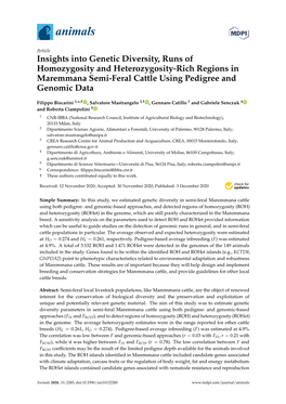 Insights Into Genetic Diversity, Runs of Homozygosity and Heterozygosity-Rich Regions in Maremmana Semi-Feral Cattle Using Pedigree and Genomic Data