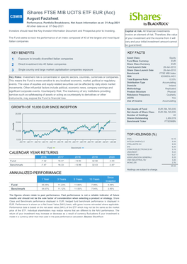 Ishares FTSE MIB UCITS ETF EUR (Acc)