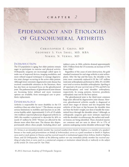 Glenohumeral Arthritis