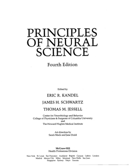 PRINCIPLES of NEURAL SCIENCE Fourth Edition