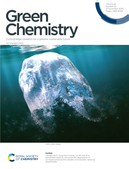 Remarkable Elasticity and Enzymatic Degradation of Bio-Based Poly(Butylene Adipate-Co -Furanoate): Replacing Terephthalate Green Chemistry