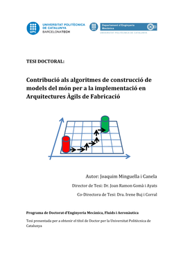 Contribució Als Algoritmes De Construcció De Models Del Món Per a La Implementació En Arquitectures Àgils De Fabricació