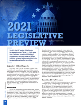 2021 Legislative Preview