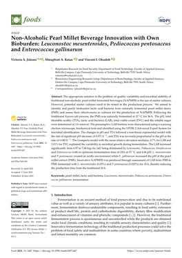 Leuconostoc Mesenteroides, Pediococcus Pentosaceus and Enterococcus Gallinarum