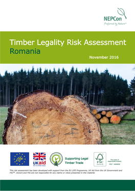 Timber Legality Risk Assessment Romania