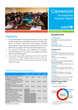 Cameroon Humanitarian Situation Report