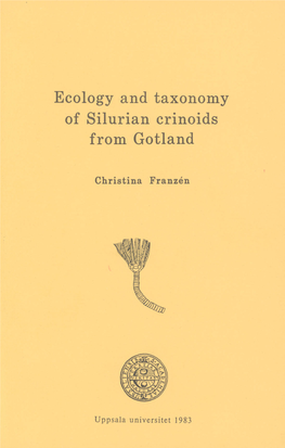 Ecology and Taxonomy of Silurian Crinoids from Gotland