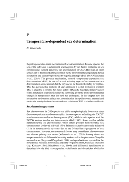 9 Temperature-Dependent Sex Determination