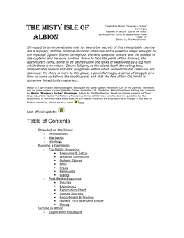 Albion Edited by the Mordheimer