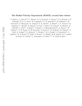The Radial Velocity Experiment (RAVE): Second Data Release