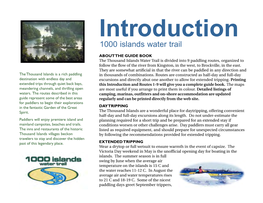 Introduction 1000 Islands Water Trail