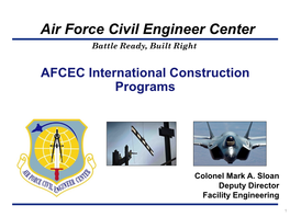 Air Force Civil Engineer Center Battle Ready, Built Right