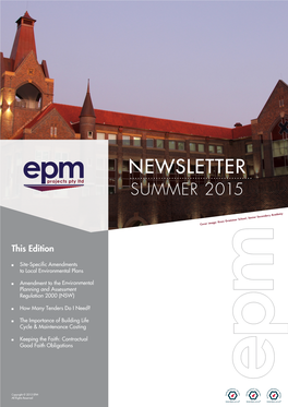 Newsletter Summer 2015