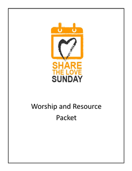 Share the Love Sunday Worship and Resource Packet