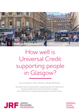 How Well Is Universal Credit Supporting People in Glasgow?