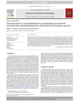 Characterisation of a Nucleopolyhedrovirus and Spiroplasma Sp