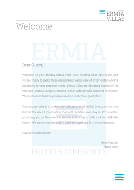 Discover Ermia Villas' Guest Directory