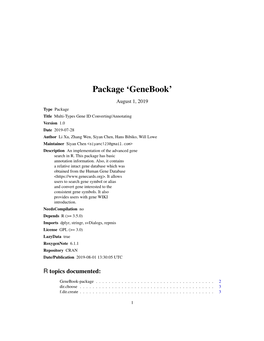 Package 'Genebook'