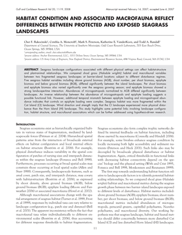 Habitat Condition and Associated Macrofauna Reflect Differences Between Protected and Exposed Seagrass Landscapes