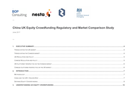 China UK Equity Crowdfunding Regulatory and Market Comparison Study
