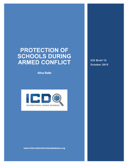 Protection of Schools During Armed Conflict