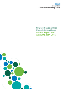 NHS Leeds West CCG: Annual Report and Accounts 2014-15