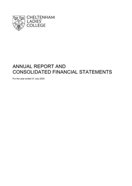 Annual Report and Consolidated Financial Statements