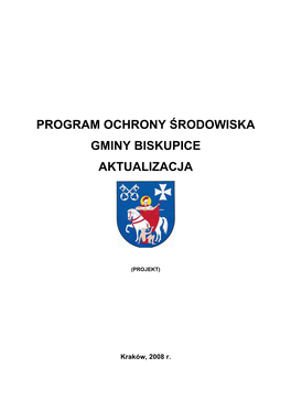 Program Ochrony Środowiska Gminy Biskupice Aktualizacja