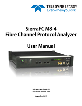 Sierrafc-M8-4 User Manual