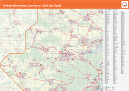 Verkehrslinienplan Leonberg / Weil Der Stadt