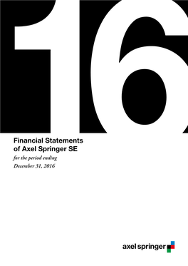 16Financial Statements of Axel Springer SE