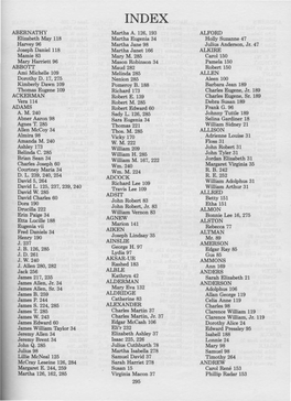 ABERNATHY Elizabeth May 118 Harvey 96 Joseph Daniel118