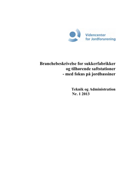 Branchebeskrivelse Sukkerfabrikker.Pdf