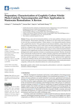 Preparation, Characterization of Graphitic Carbon Nitride Photo-Catalytic Nanocomposites and Their Application in Wastewater Remediation: a Review