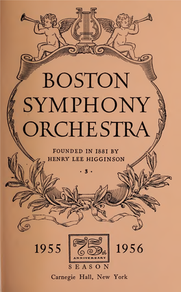 Boston Symphony Orchestra Concert Programs, Season 75, 1955-1956