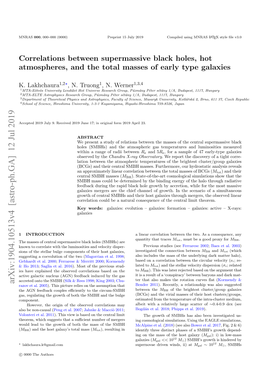 Correlations Between Supermassive Black Holes, Hot Atmospheres, and the Total Masses of Early Type Galaxies