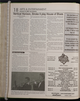 Vertical Horizon, Stroke 9 Play House of Blues