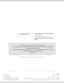 The Representation of the World in National Arab News Agencies: an Exploration of (Trans) National Networks in the Official Arab Media