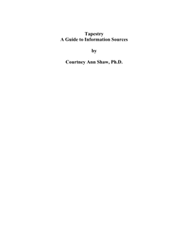 Tapestry-Bibliography-Shaw.Pdf