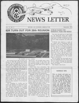 September 1973 624 TURN out for 26Th REUNION $1705.00 RAISED for MEMORIAL FUND and BOOKS