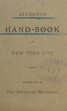 Students' Handbook for the Year 1891-1892